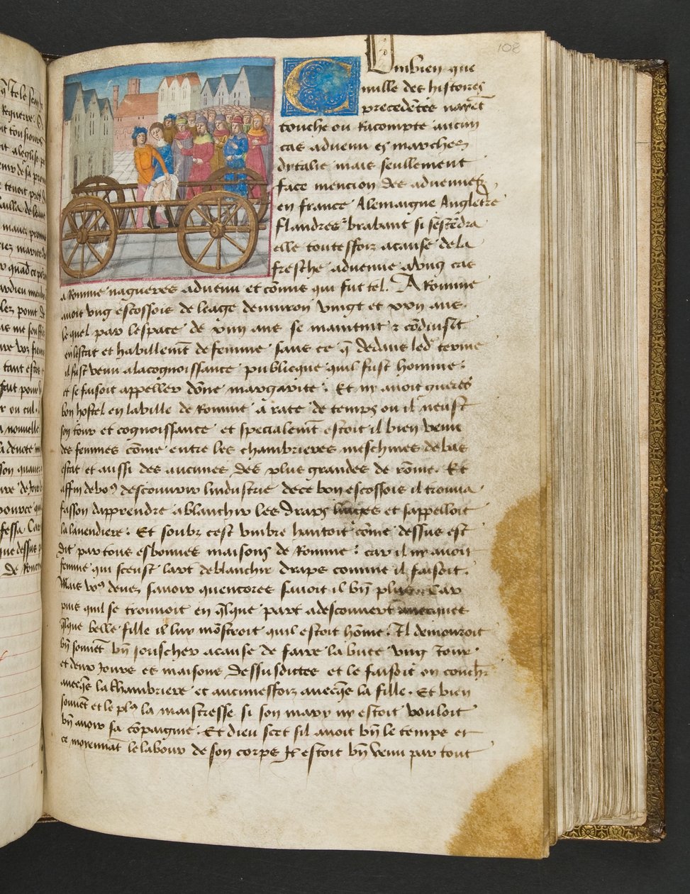 Pagina uit Cent Nouvelles Nouvelles, c.1461-62 door French School