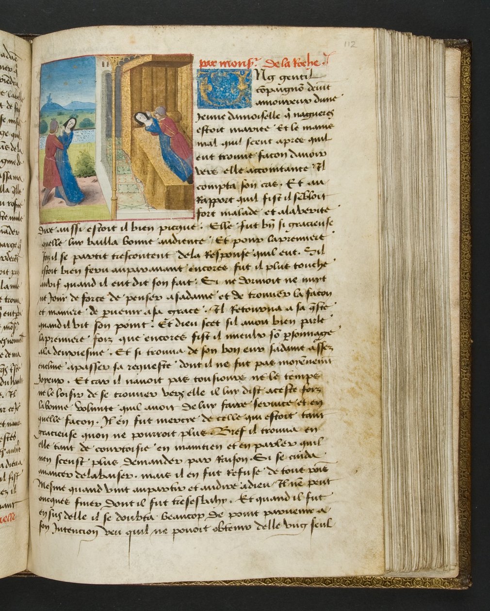Pagina uit Cent Nouvelles Nouvelles, c.1461-62 door French School