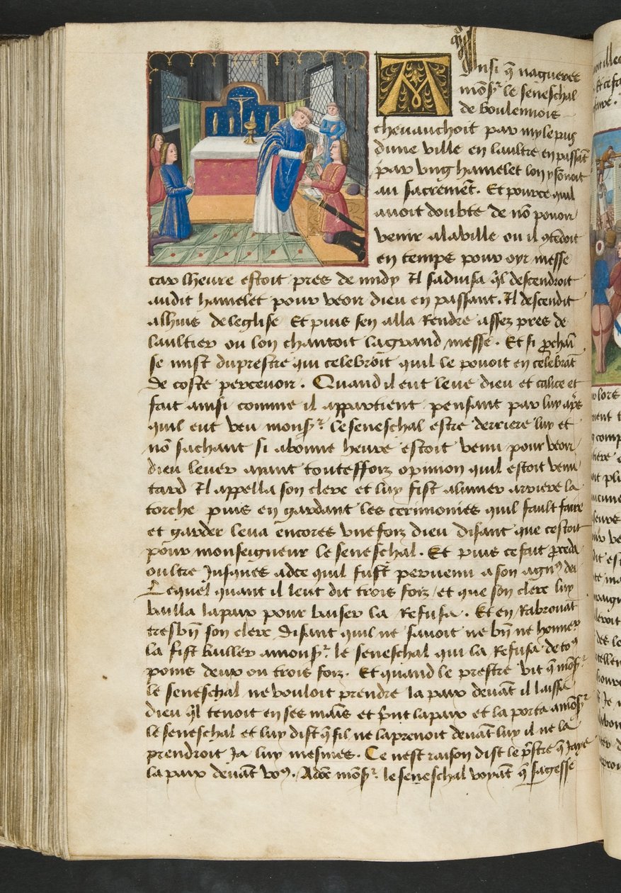 Pagina uit Cent Nouvelles Nouvelles, c.1461-62 door French School
