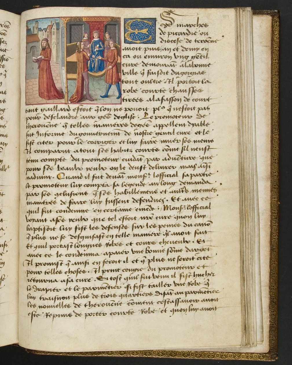Pagina uit Cent Nouvelles Nouvelles, c.1461-62 door French School