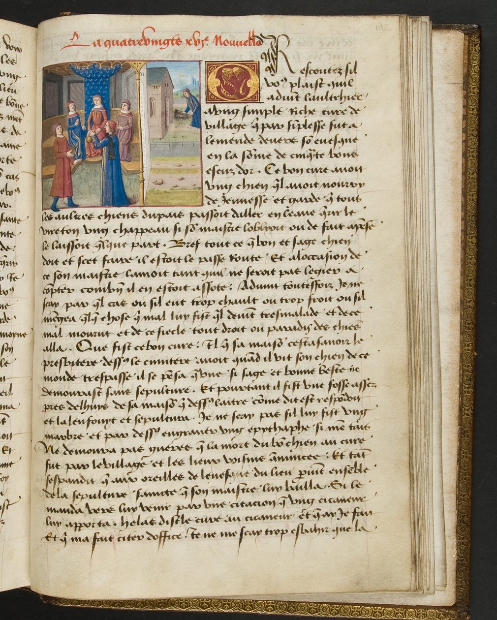 Pagina uit Cent Nouvelles Nouvelles, c.1461-62 door French School