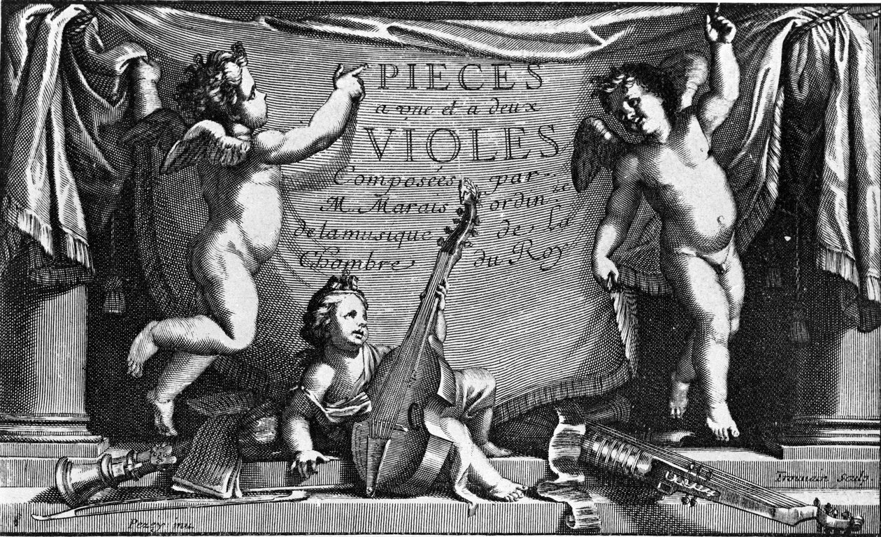 Marin Marais, frontispice van 
