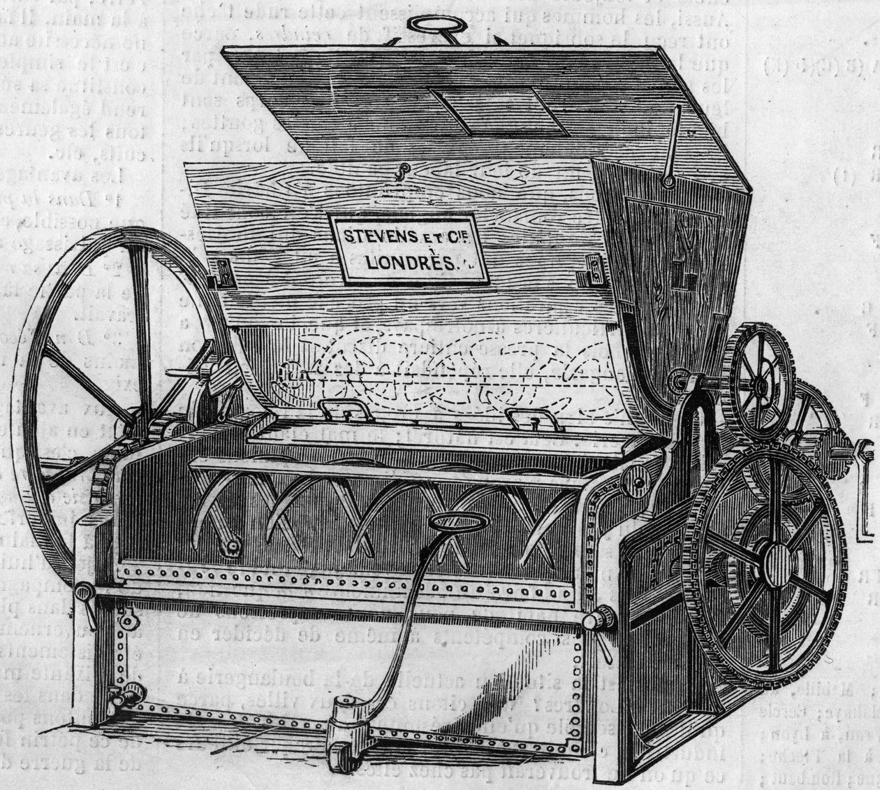 Mechanische kneedmachine voor de productie van brood, volgens het Stevens-proces door French School