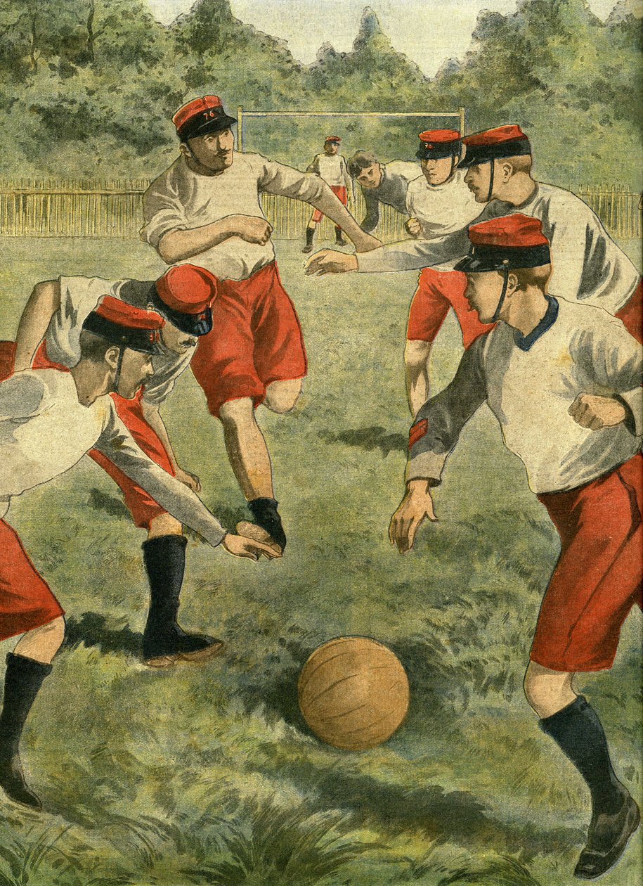 Moderne sport in het leger: voetbal. Oprichting van een militair voetbal rugby kampioenschap. De eerste wedstrijd werd gespeeld in het Bois de Boulogne, op het grasveld van Bagatelle, met de teams van de Regimental Athletic Sport Valmy en de Association re door French School