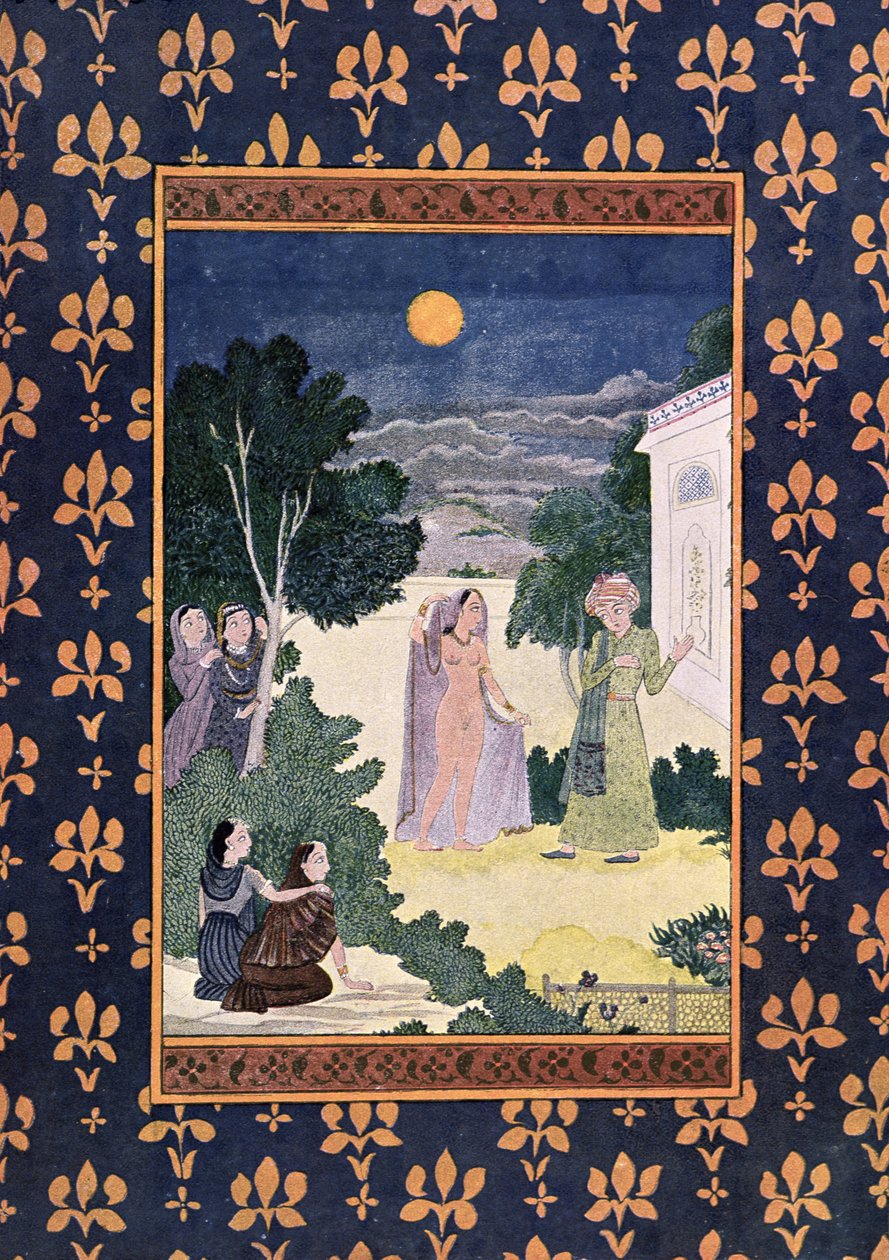 Maan van schoonheid, illustratie voor De Arabische Nachten, 1895 door French School