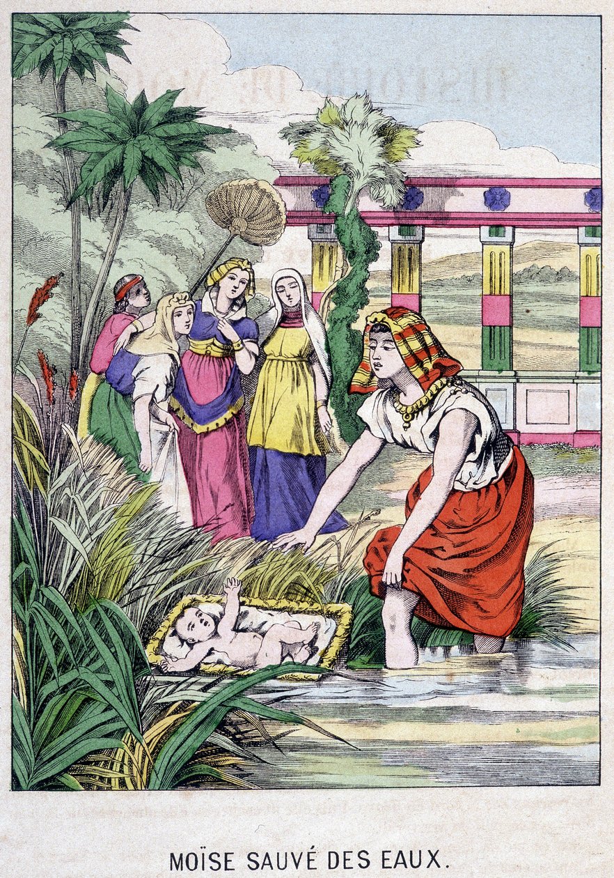 Mozes gered uit het water - in 
