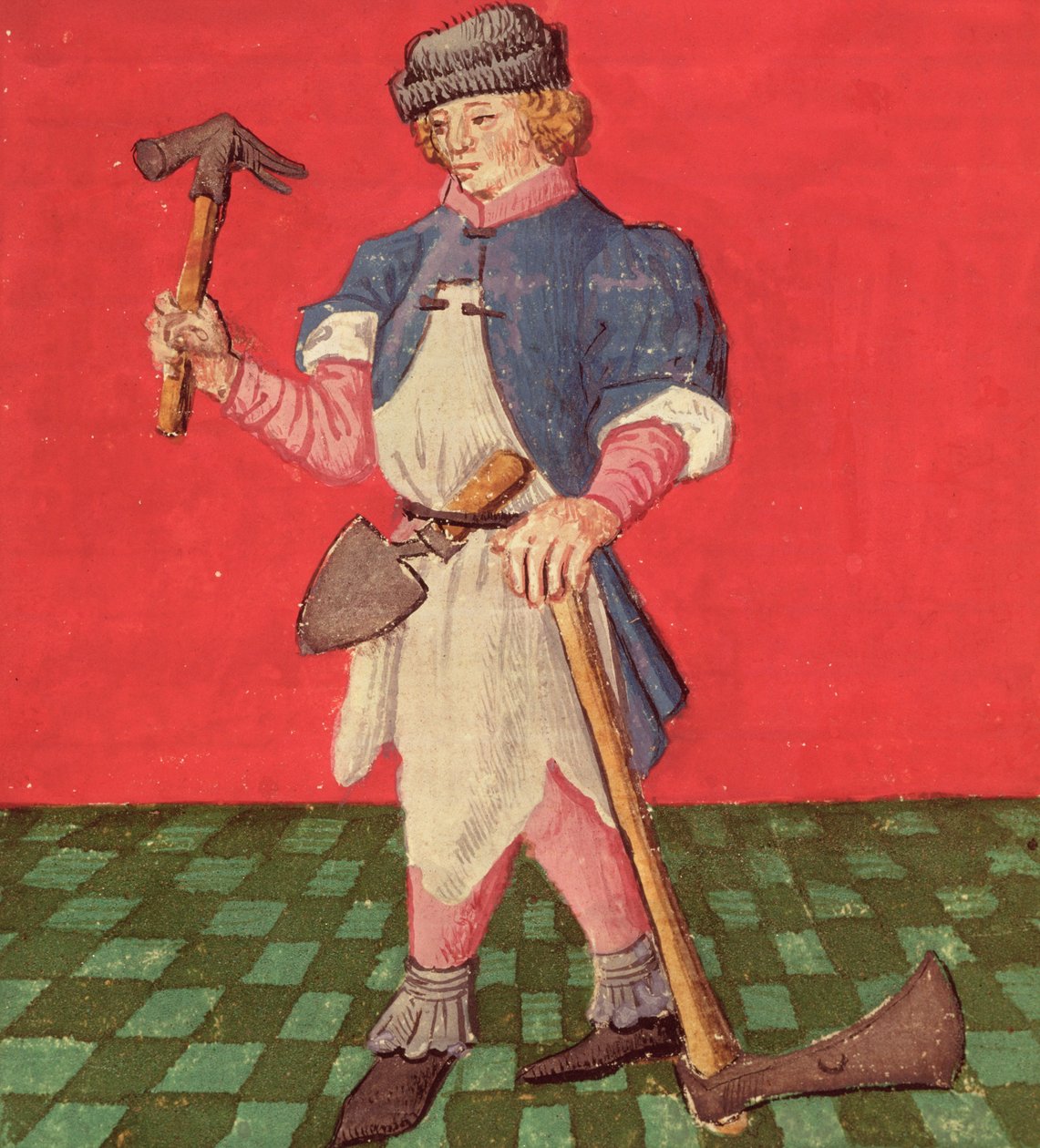 De Smid, uit Le Livre des Echecs Moralises door Jacques de Cessoles door French School