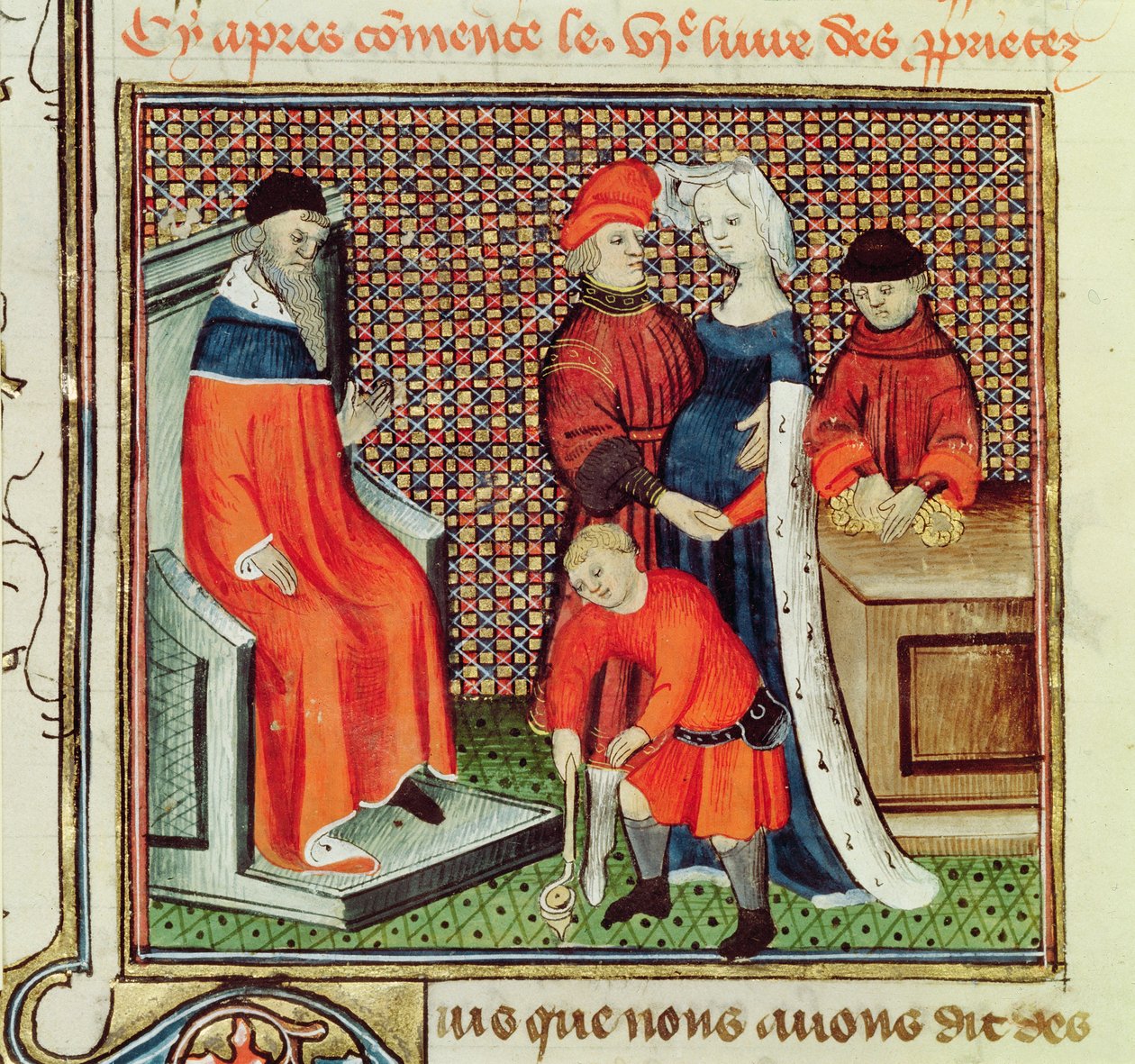 Ms.Fr.22531 De leeftijden van de mens uit Le Livre des Proprietes des Choses door Barthelemy l