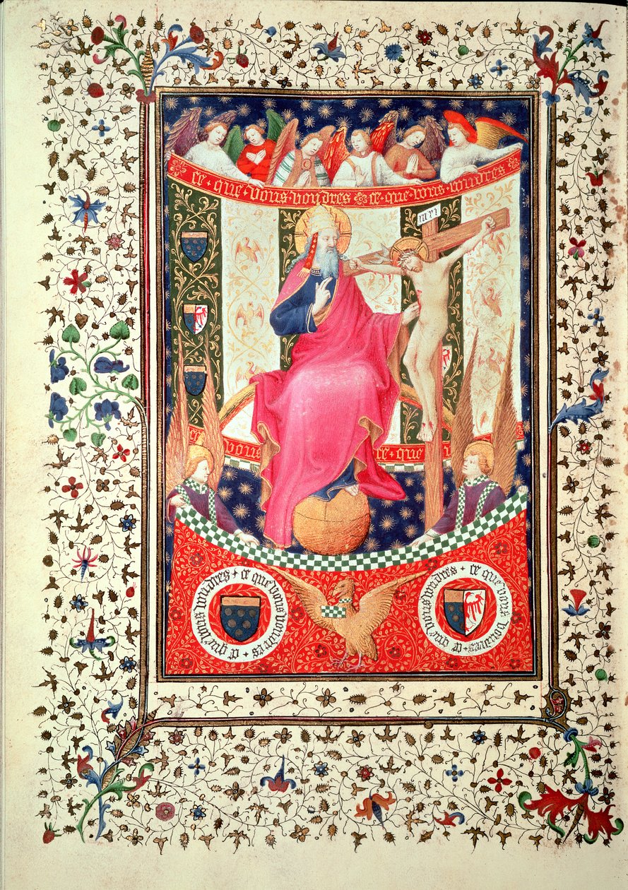 De Drie-eenheid, uit de Boucicaut-getijden, c.1410 door French School