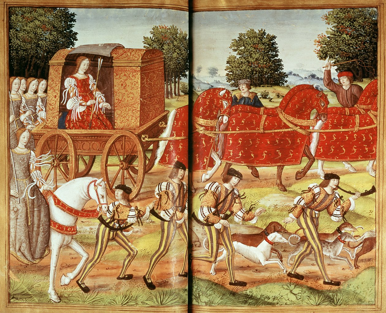 Een jacht, illustratie uit Ovidius