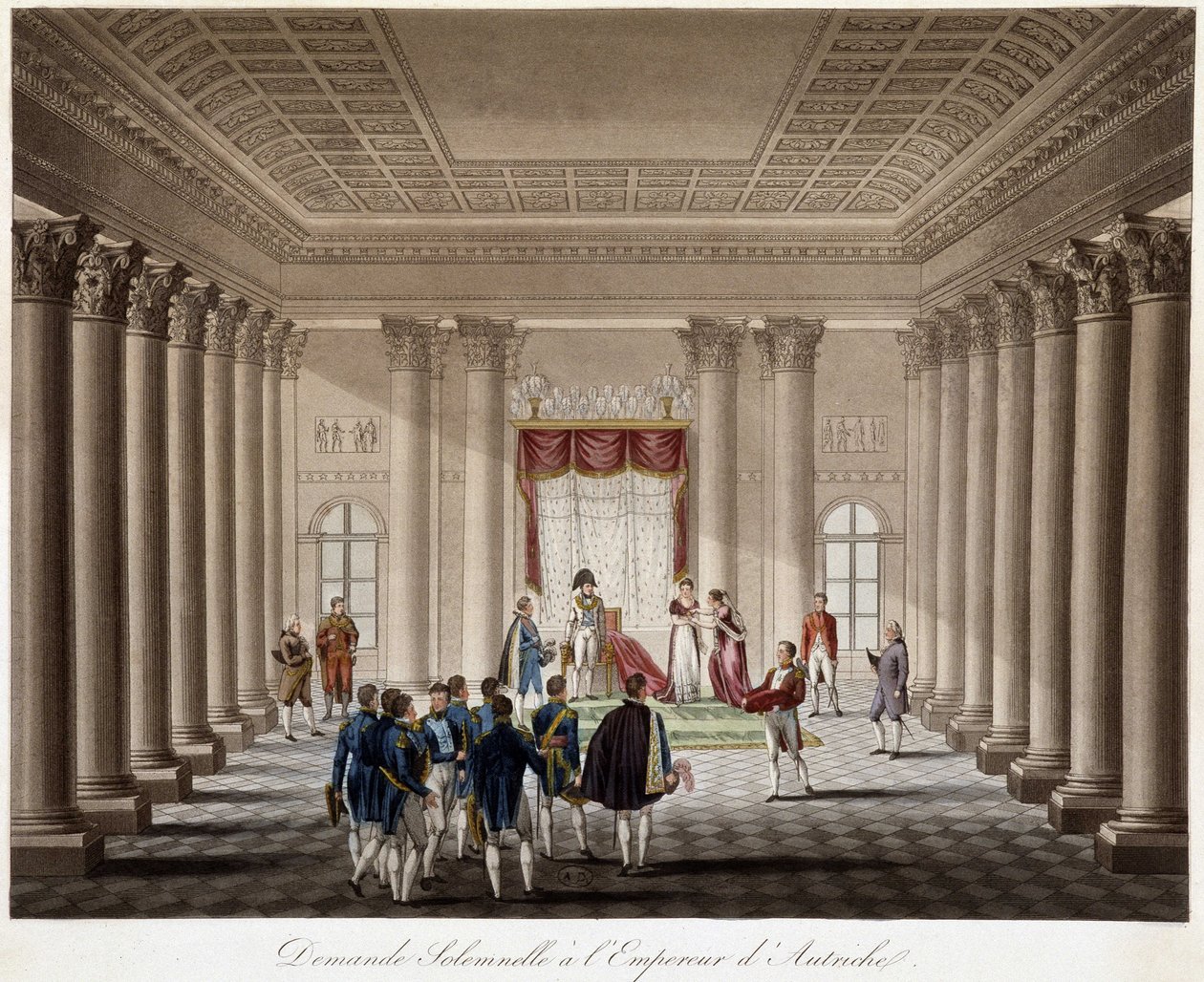 Napoleon vraagt Marie Louise ten huwelijk aan de keizer van Oostenrijk - in 