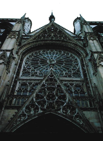 Noord roosvenster, c.1280 door French School