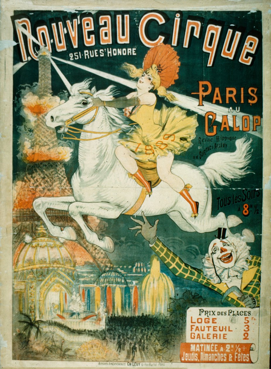Nouveau Cirque, 1889 door French School