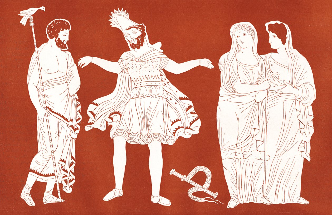 Oedipus met Tiresias, uit 