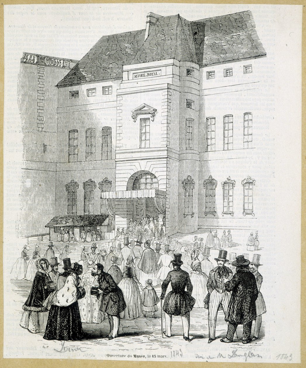 Opening van het Musee Royal (Musee du Louvre), 15 maart door French School