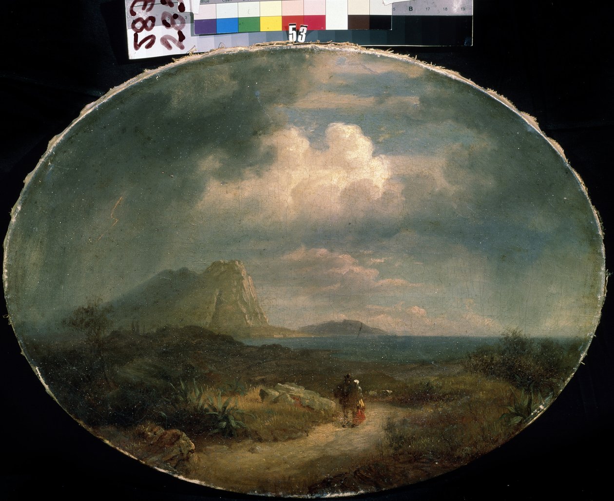 Italiaans landschap door French School