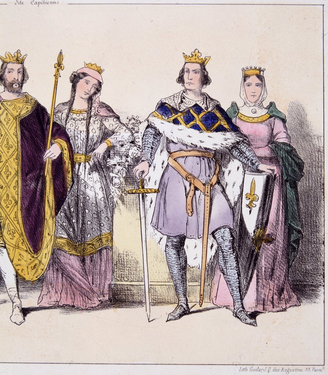 Philippe Auguste en Isabelle de Hainaut - in 