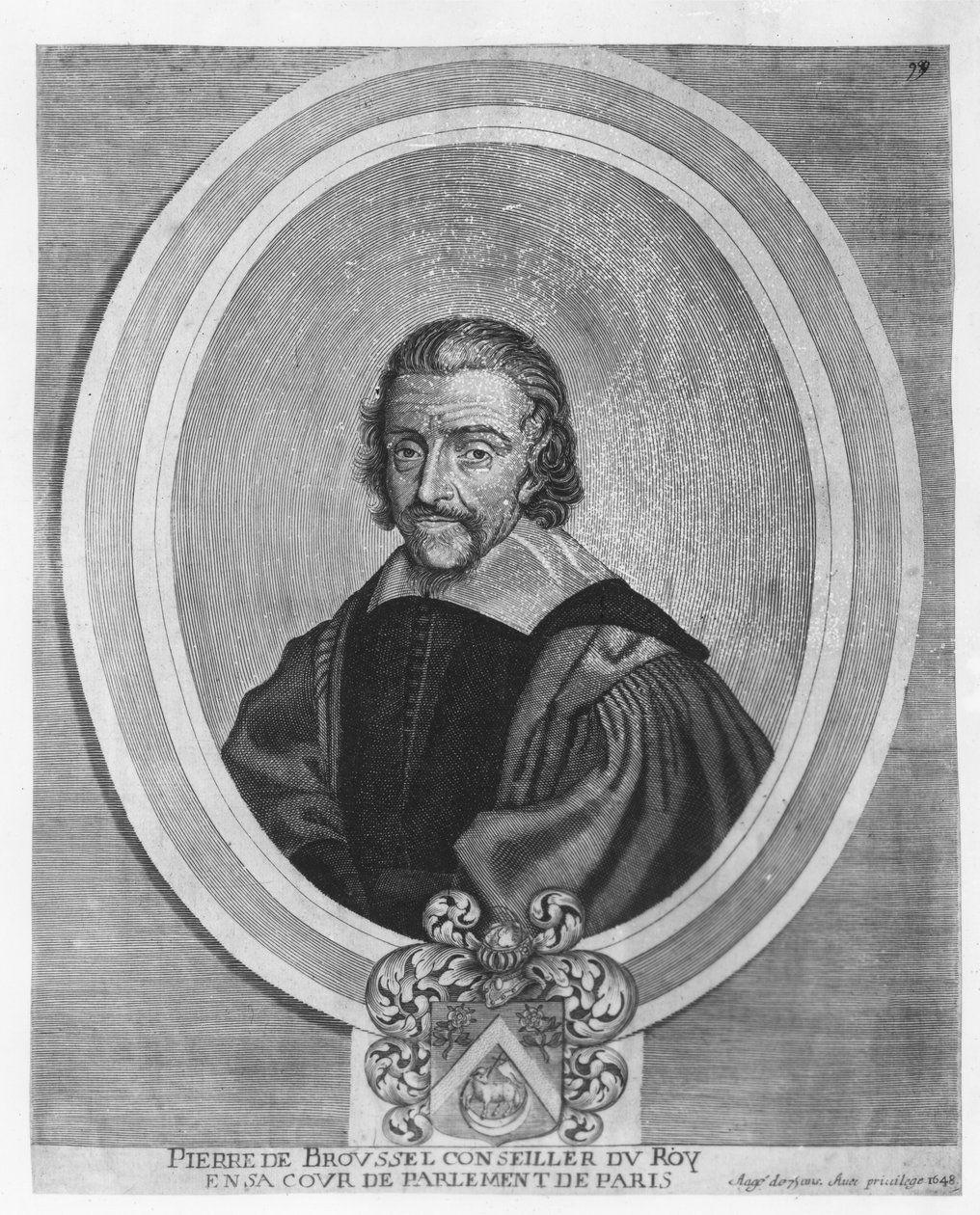 Pierre Broussel (gravure) door French School