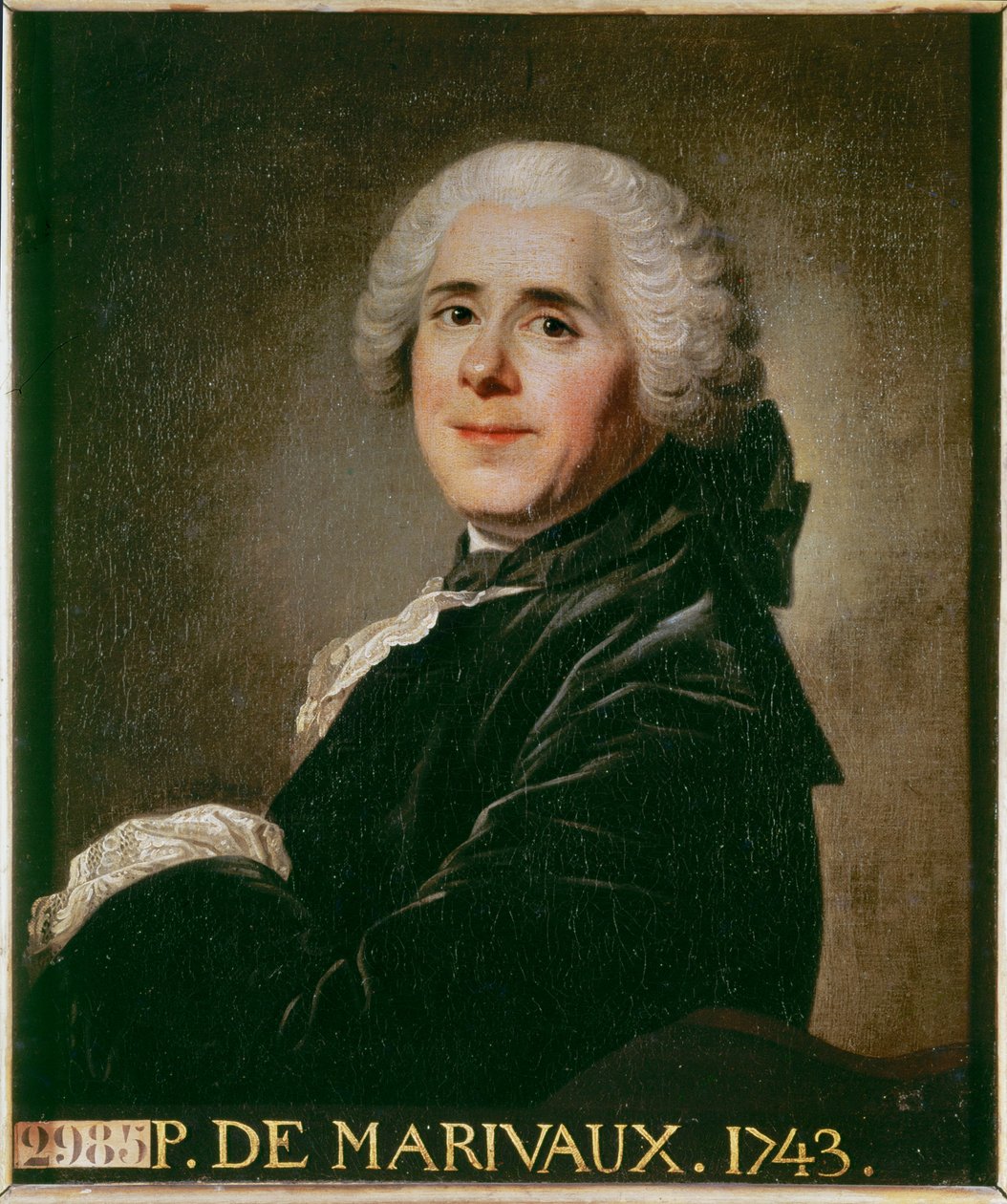 Pierre Carlet de Marivaux, Frans toneelschrijver en romanschrijver ... door French School