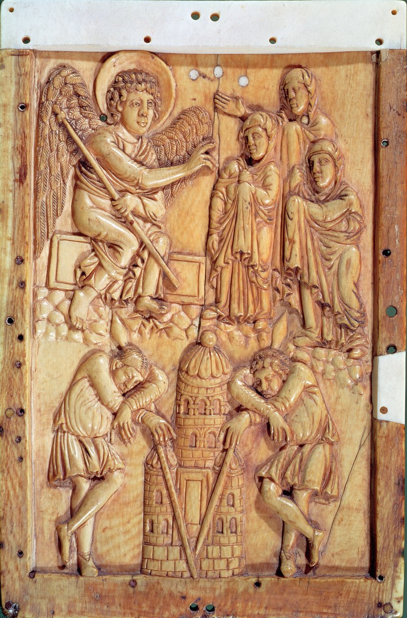 Plaquette met de Heilige Vrouwen bij het Graf door French School