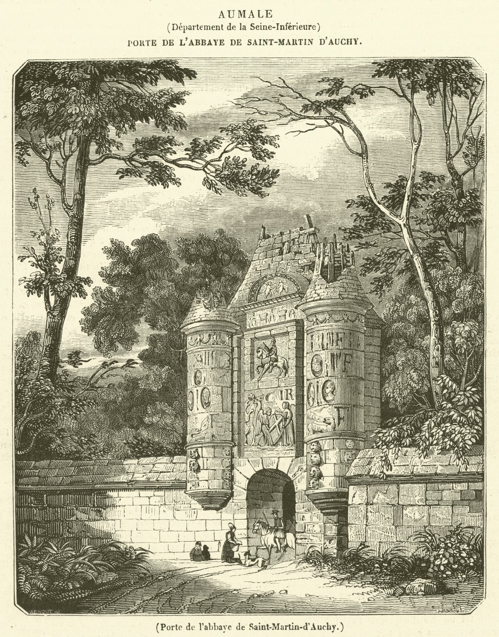 Deur van de abdij van Saint-Martin-d