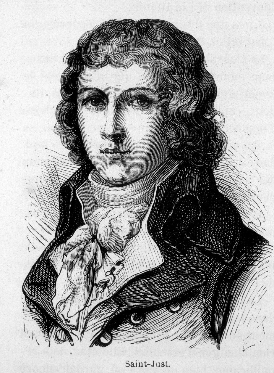 Portret van Saint Just (Saint-Just) door French School