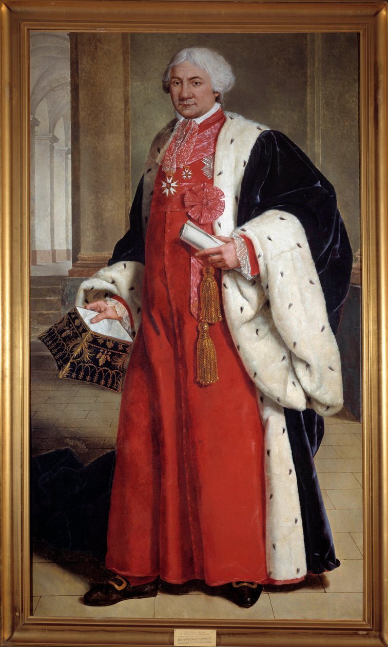 Portret van Claude Ambroise Regnier, advocaat in het parlement en afgevaardigde in de Derde Stand, minister van justitie van 1802 tot 1813 door French School
