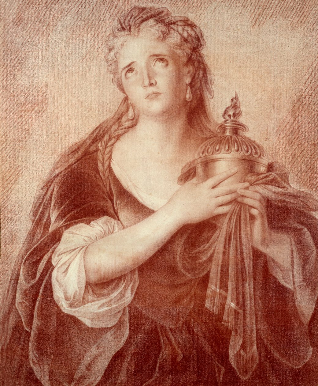 Portret van Adrienne Lecouvreur (1692-1730) door French School