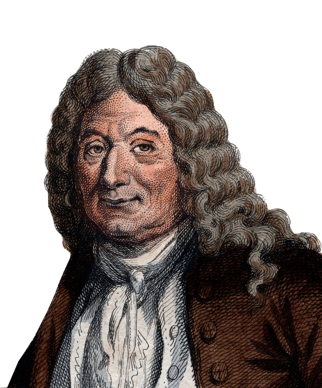 Portret van Alain Rene Lesage, Franse romanschrijver en toneelschrijver door French School