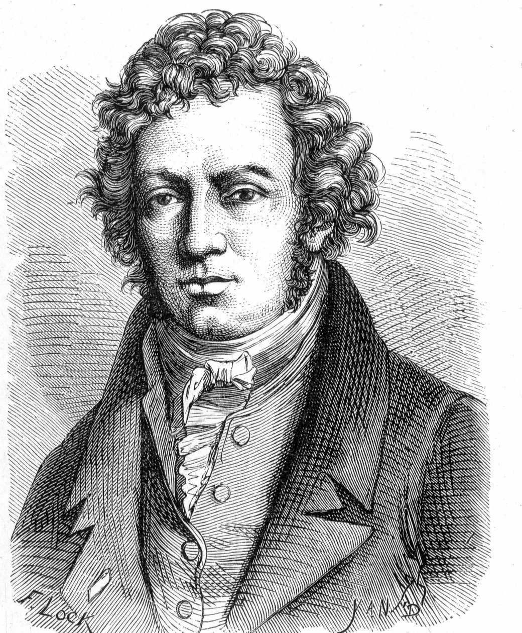 Portret van André Marie Ampère (1775 - 1836), Franse natuurkundige - in 