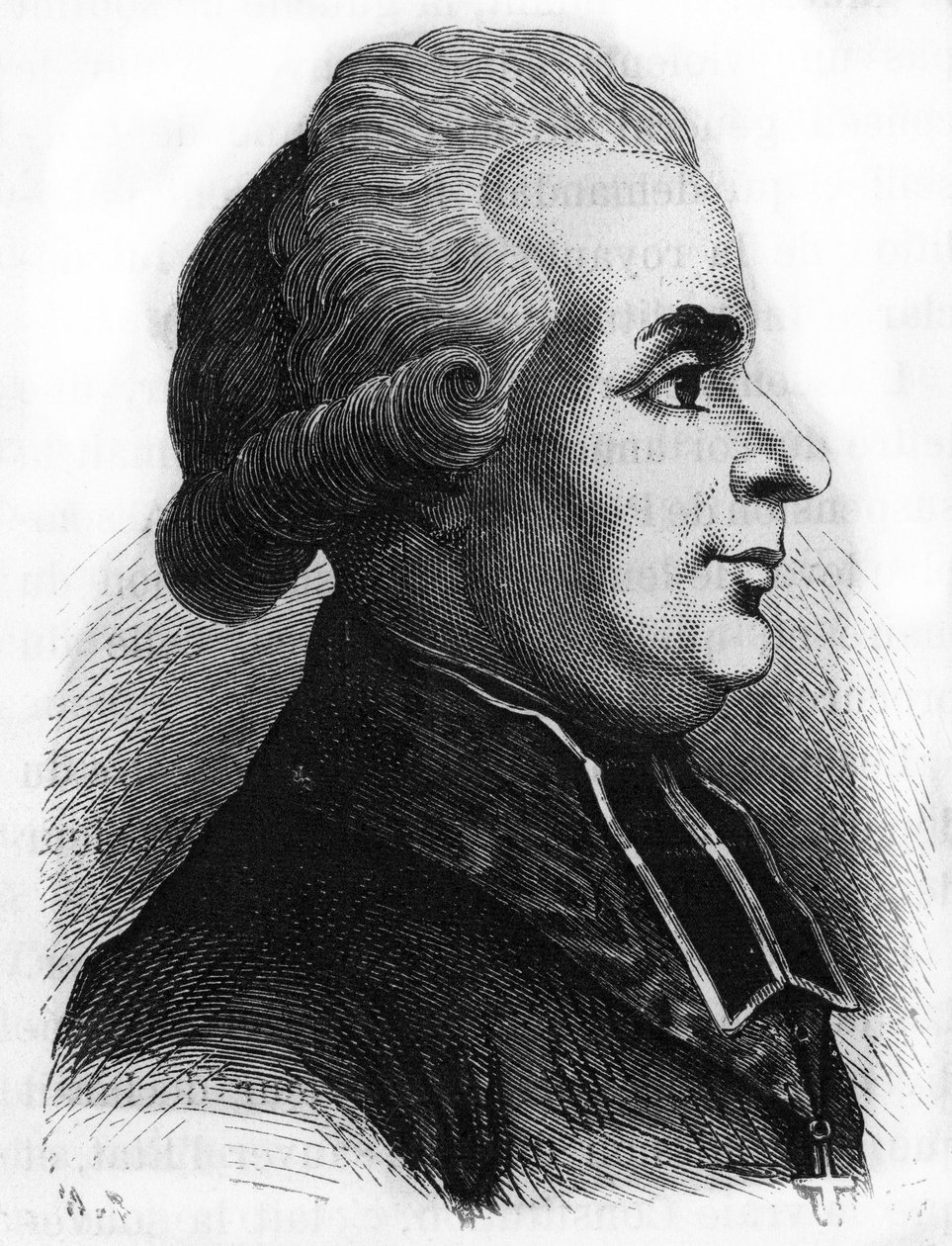 Portret van Antoine-Adrien (Antoine Adrien) Lamoureux (1742-1794) Franse Lazarist religieuze politicus van de Franse Revolutie. door French School