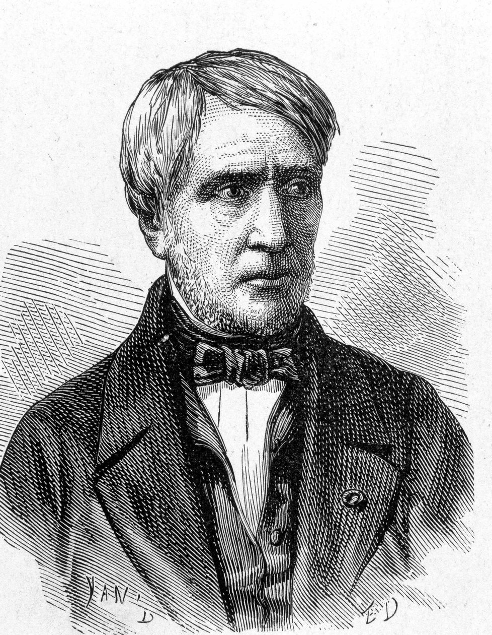 Portret van Antoine Cesar Becquerel (1788 - 1878), Franse natuurkundige - in 