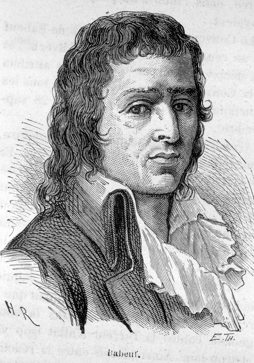 Portret van Babeuf genaamd Gracchus, Franse revolutionair (1760-1797) - in L