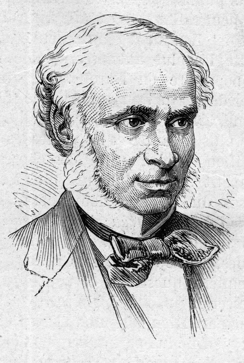 Portret van Camille Doucet (1812-1895), Franse dichter, toneelschrijver en academicus. Gravure in Le Monde Illustré nr. 883 van 14 maart 1874 door French School