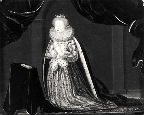 Portret van Catherine van Cleves (1417-79) Hertogin van Guise door French School