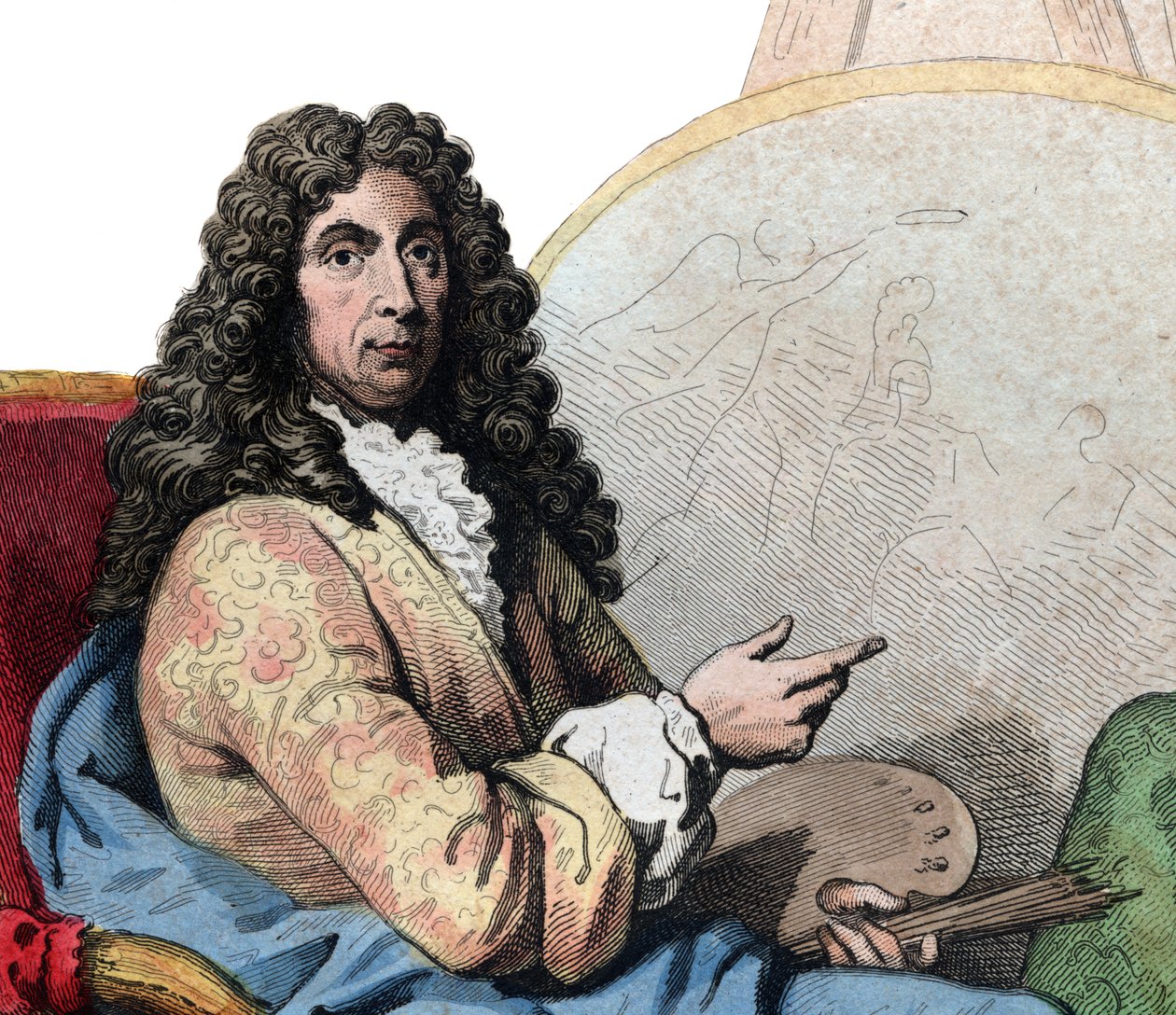 Portret van Charles Lebrun (Le Brun) (1619-1690), Franse schilder en kunsttheoreticus door French School