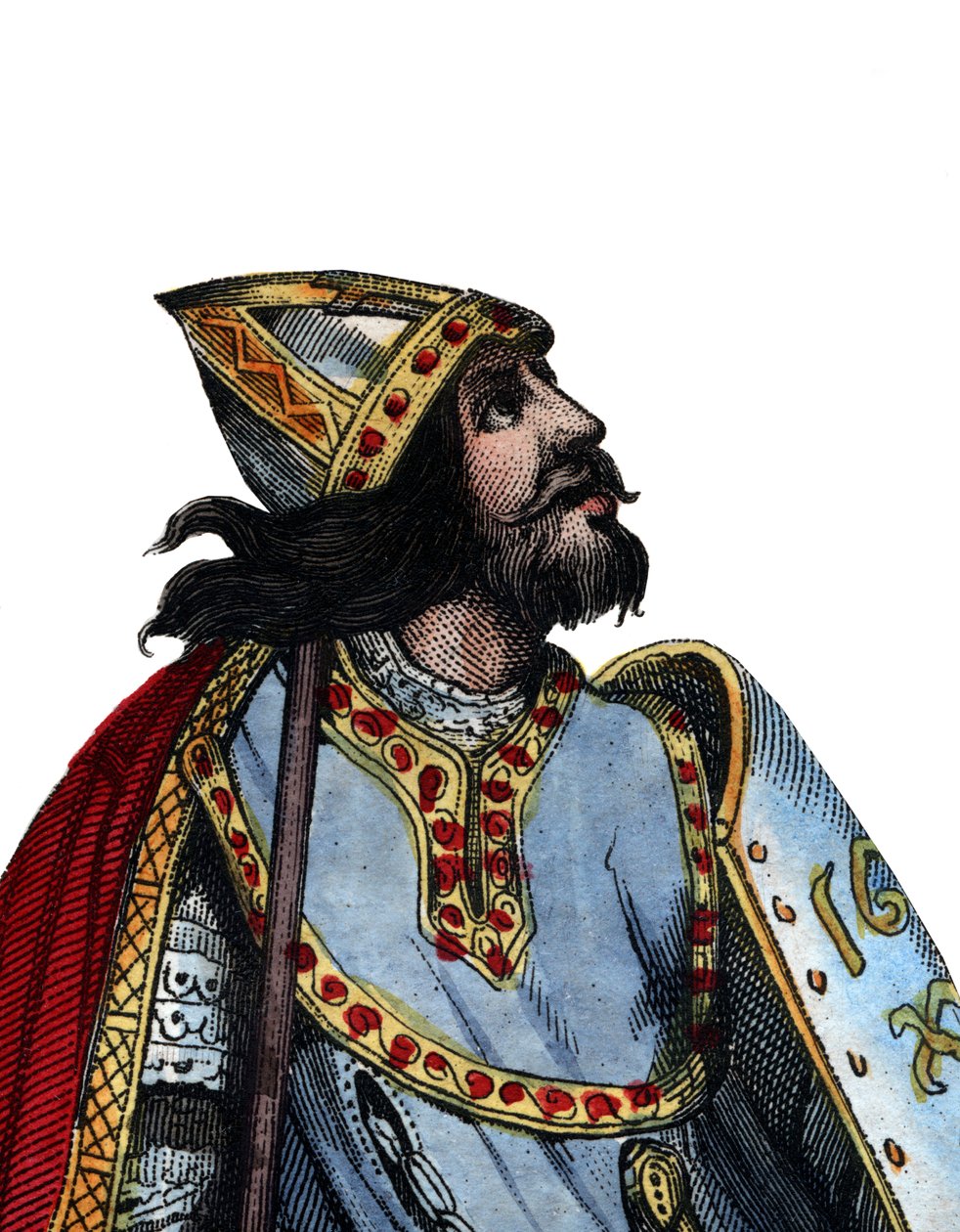 Portret van Charles Martel door French School
