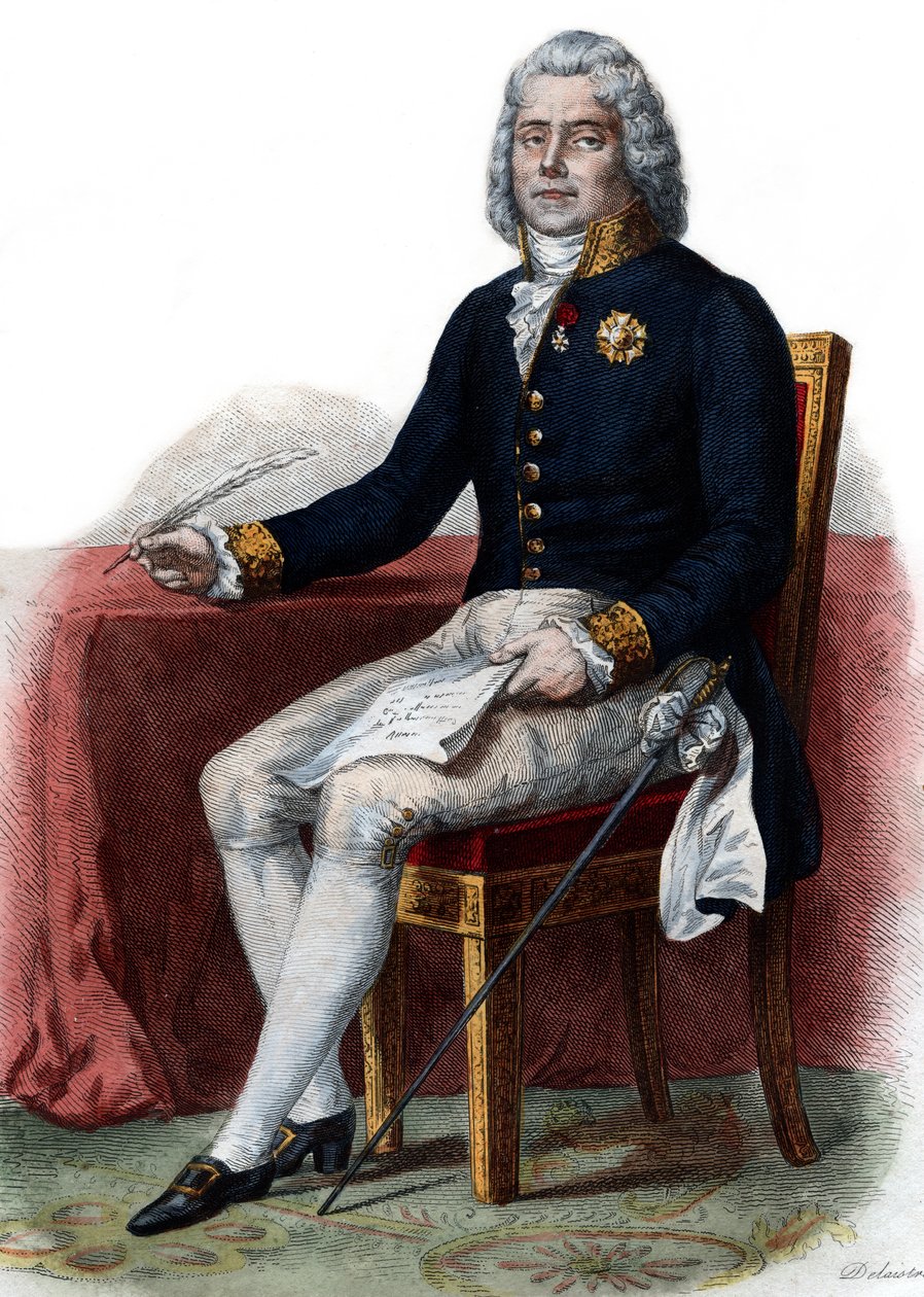 Portret van Charles Maurice de Talleyrand Perigord (1754-1838), 1e Prins de Benevent, Franse diplomaat door French School