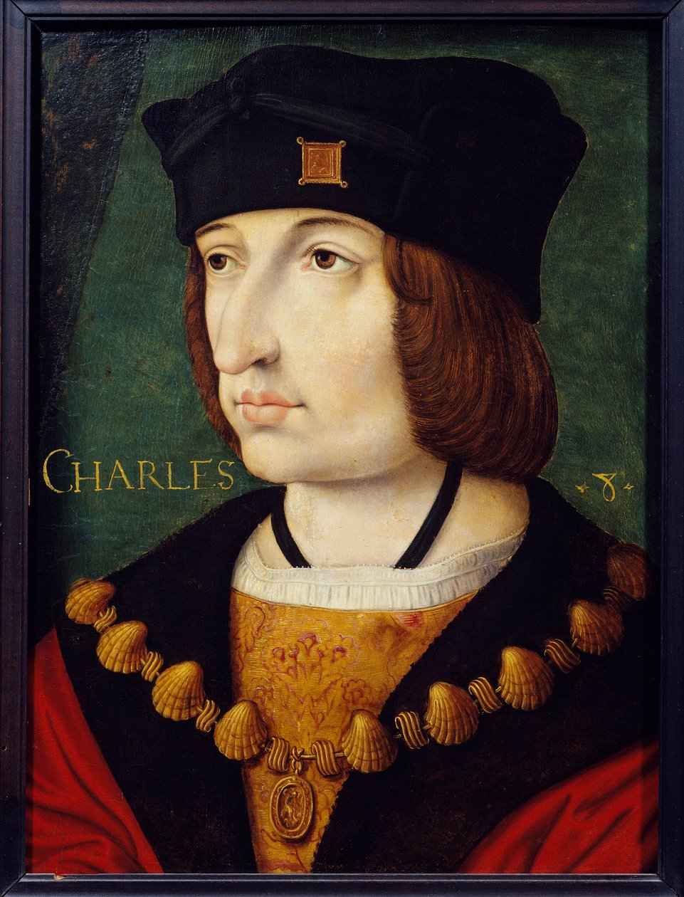 Portret van Charles VIII (1470-1498) zoon van Louis XI door French School