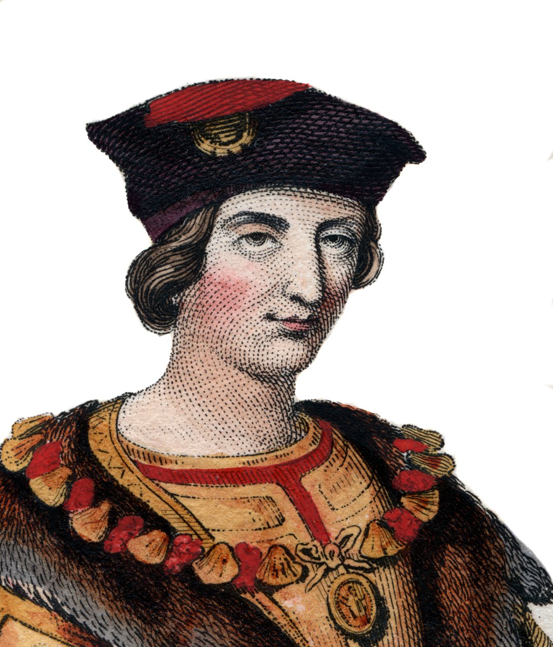 Portret van Karel VIII van Frankrijk (1470-1498), Koning van Frankrijk door French School