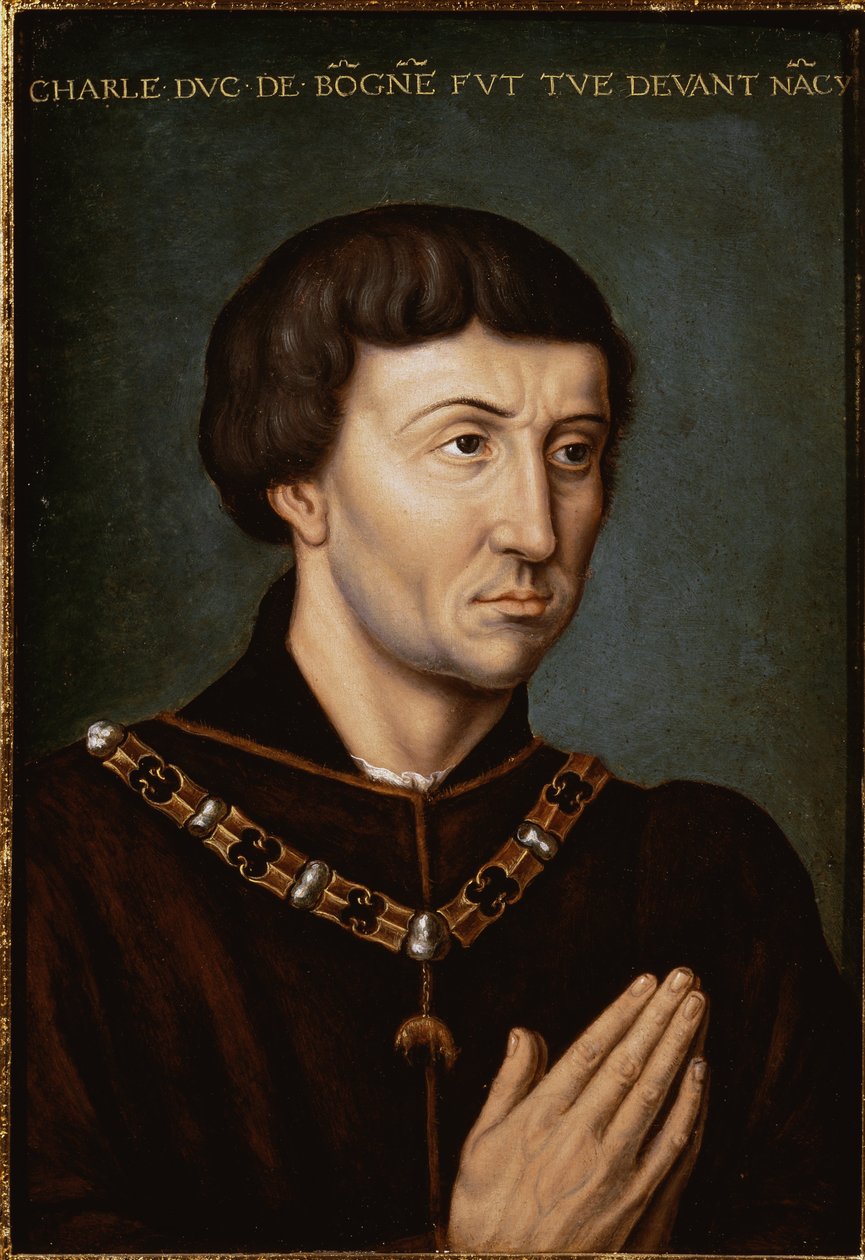 Portret van Karel de Stoute door French School