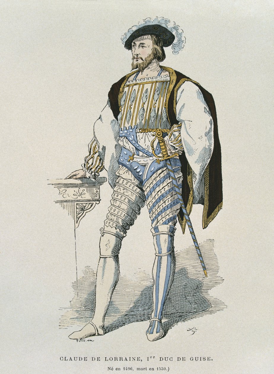 Portret van Claude de Lorraine (1496-1550) Hertog van Guise door French School