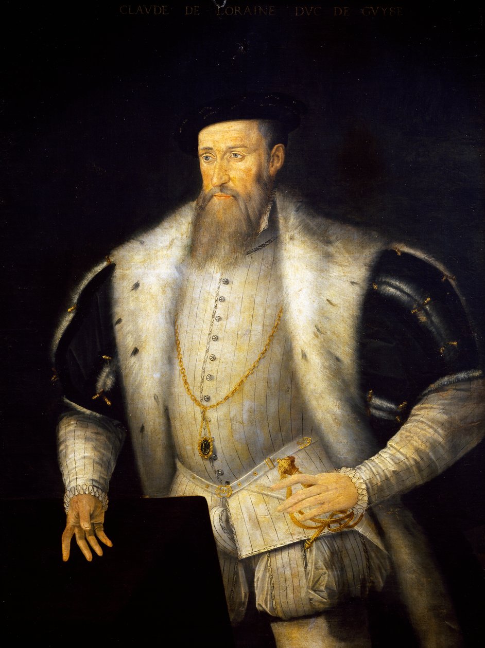 Portret van Claudio I van Lotharingen (Castello di Conde-sur-Moselle) door French School