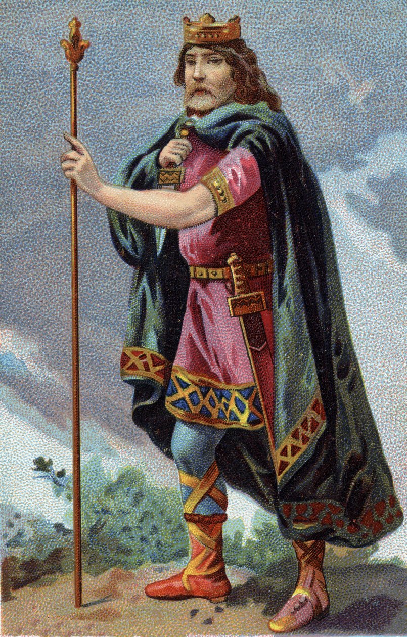 Portret van Clotaire I, Koning van de Franken (511-561). door French School