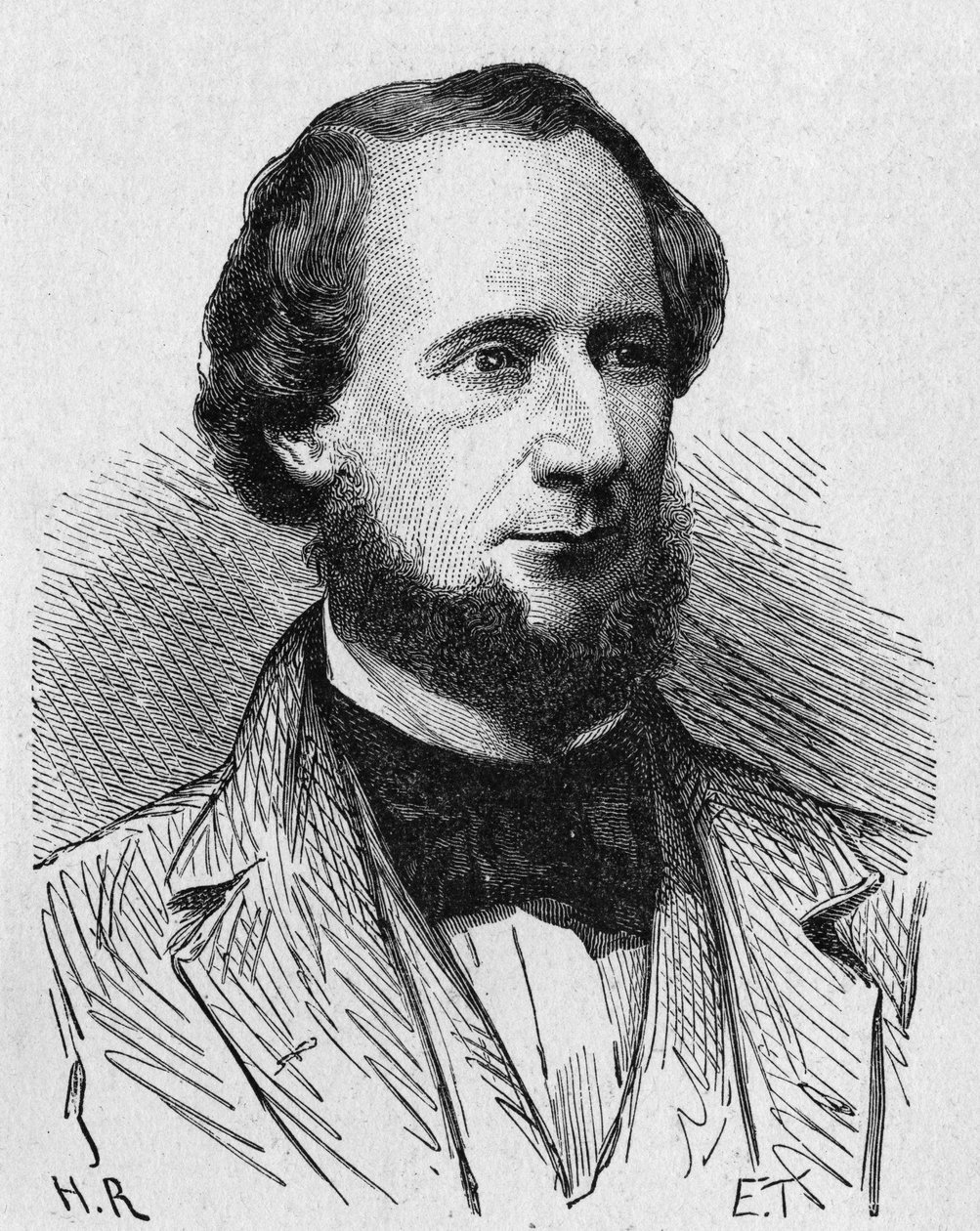Portret van Cyrus West Field (1819 - 1892), Amerikaanse industrieel - in 