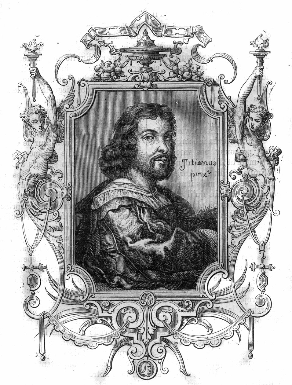 Portret van keizer Othon I van Germania, bekend als de Grote (Otton, 912-973). Gravure in 