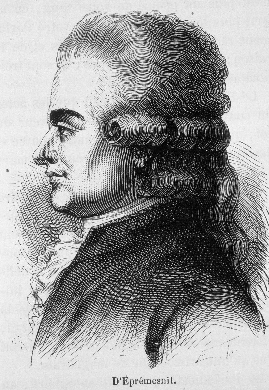 Portret van Eprémesnil, Franse magistraat en politicus (1746 - 1794) - in 