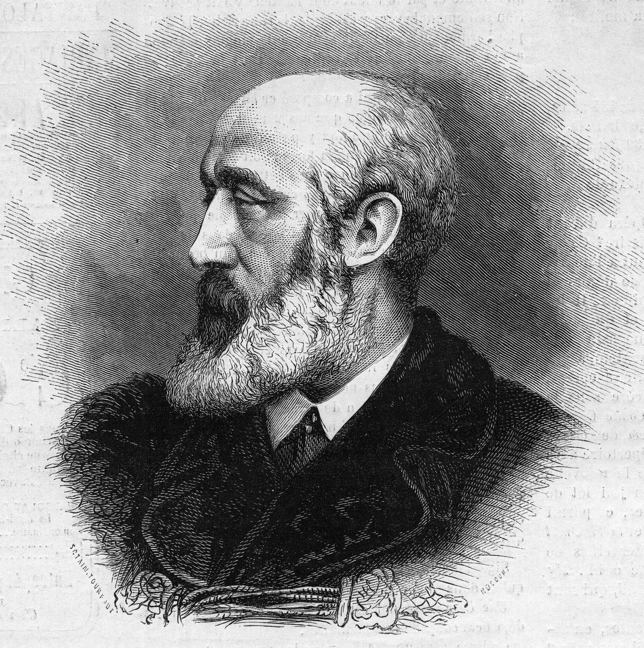 Portret van Ernest Feydeau (1821-1873), Franse dichter en romanschrijver. Gravure in 