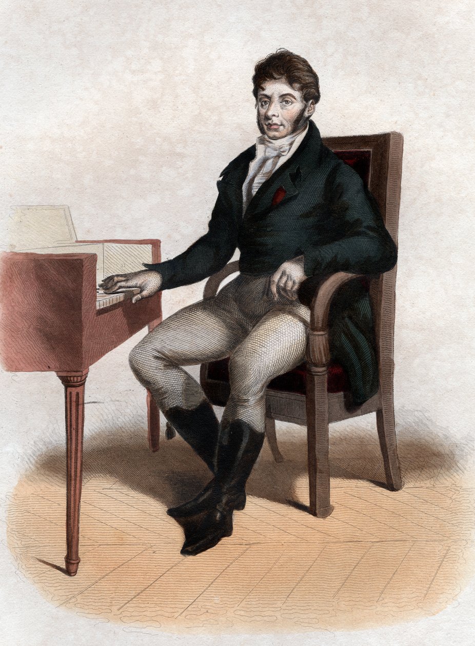 Portret van Etienne Nicolas Mehul (1763-1817), Franse componist door French School