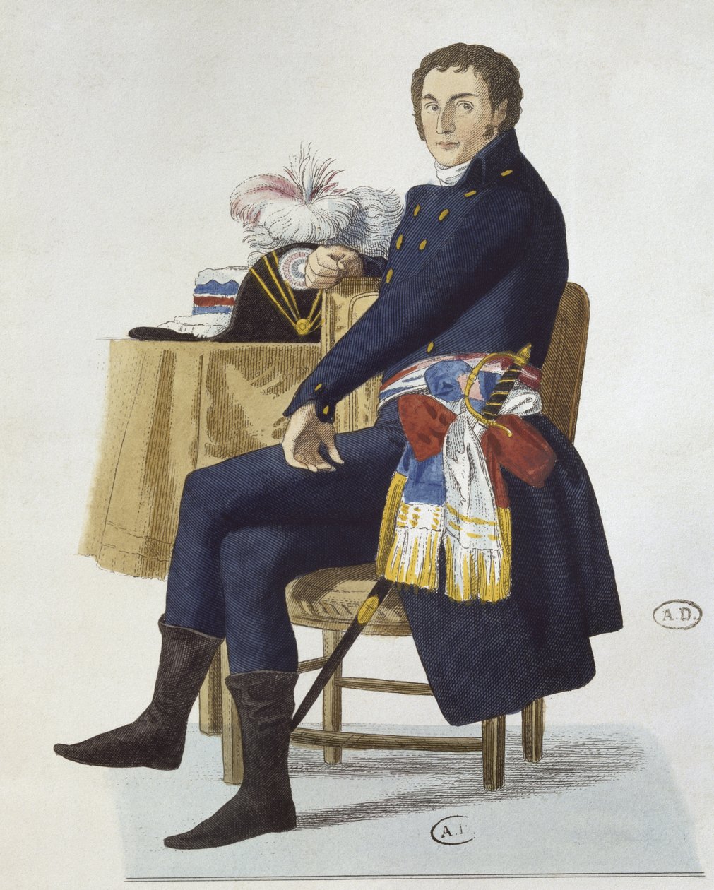 Portret van Ferdinand Guillemardet, 1798 door French School